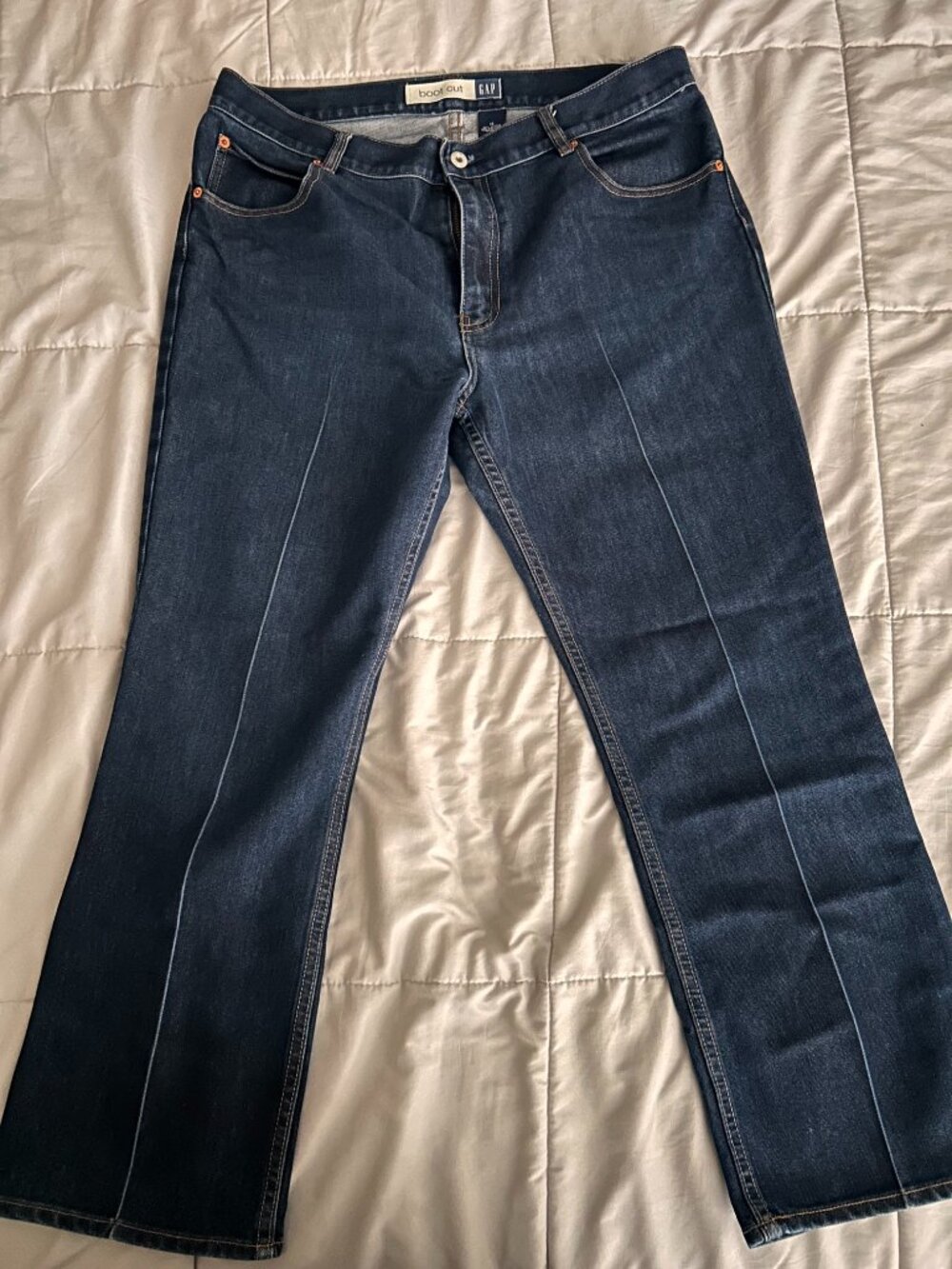 Gap Jeans, Bootcut, with Crease Size 14